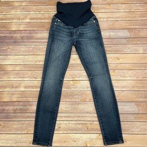 7 For All Mankind Skinny Maternity Jeans Secret Fit Belly Stretchy